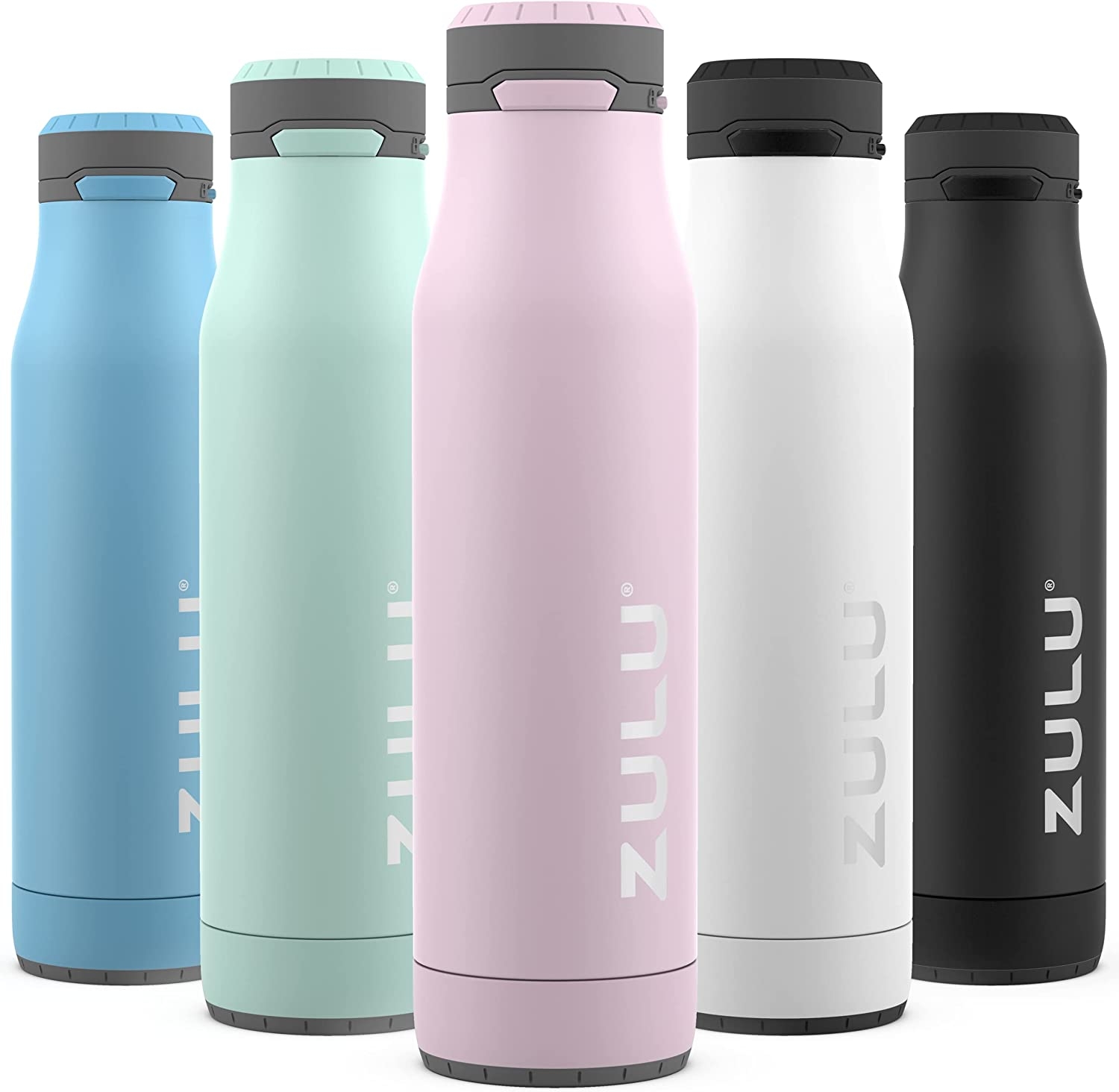 Zulu Ace Vacuum Insulated Stainless Steel Water Bottle with Removable Base Import To Shop ×Product customization General