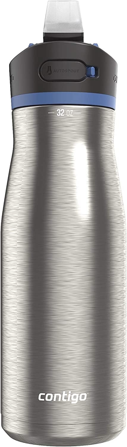 Contigo Ashland Chill 2.0 Water Bottle with AUTOSPOUT Lid | Stainless Steel Water Bottle, 24 oz., Blueberry Import To Shop