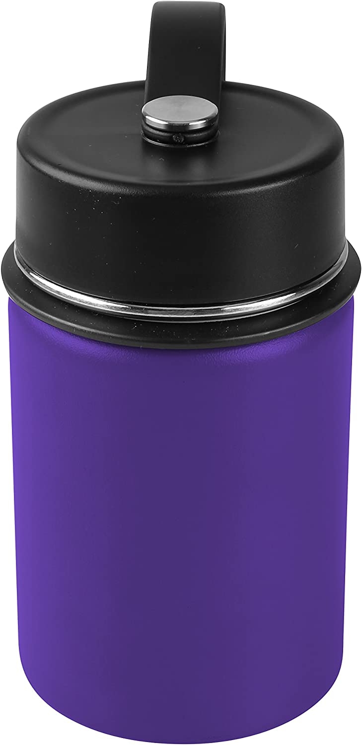 Tahoe Trails 12 oz Double Wall Vacuum Insulated Stainless Steel Water Bottle, Metallic Gray Import To Shop ×Product