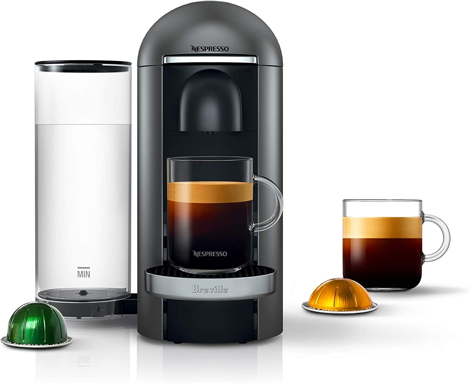 Nespresso VertuoPlus Deluxe Coffee and Espresso Machine by Breville with Milk Frother, Titan Import To Shop ×Product