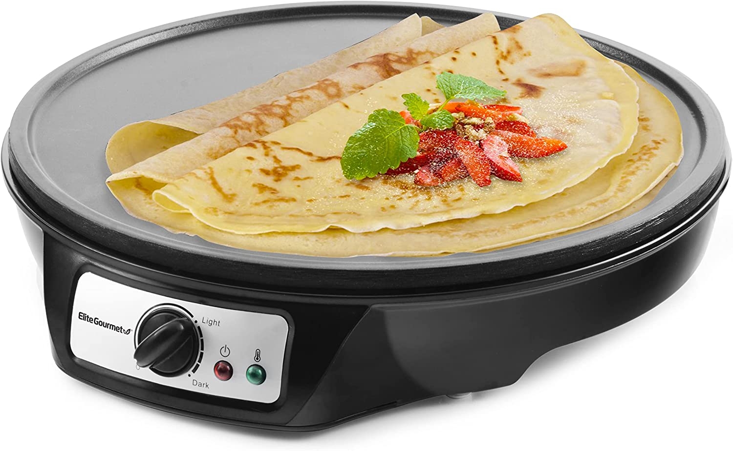 Elite Gourmet EGR2722A Electric 10.5″ x 8.5″ Griddle, Cool-touch Handles Non-Stick Surface, Removable/Adjustable Thermostat,
