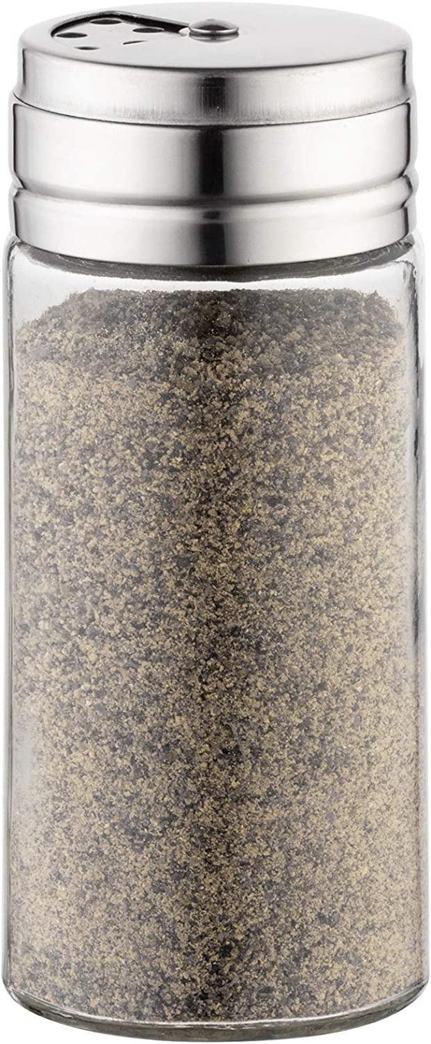 Fox Run 5167 Glass Spice Jar with Stainless Steel Shaker Lid, 6 Ounce, Clear Container for Seasonings Import To Shop ×Product