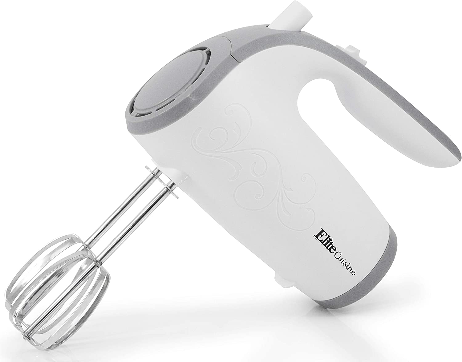 Elite Gourmet EHM-003X Ultra Power Electric 5-Speed Kitchen Hand Mixer, White Import To Shop ×Product customization General