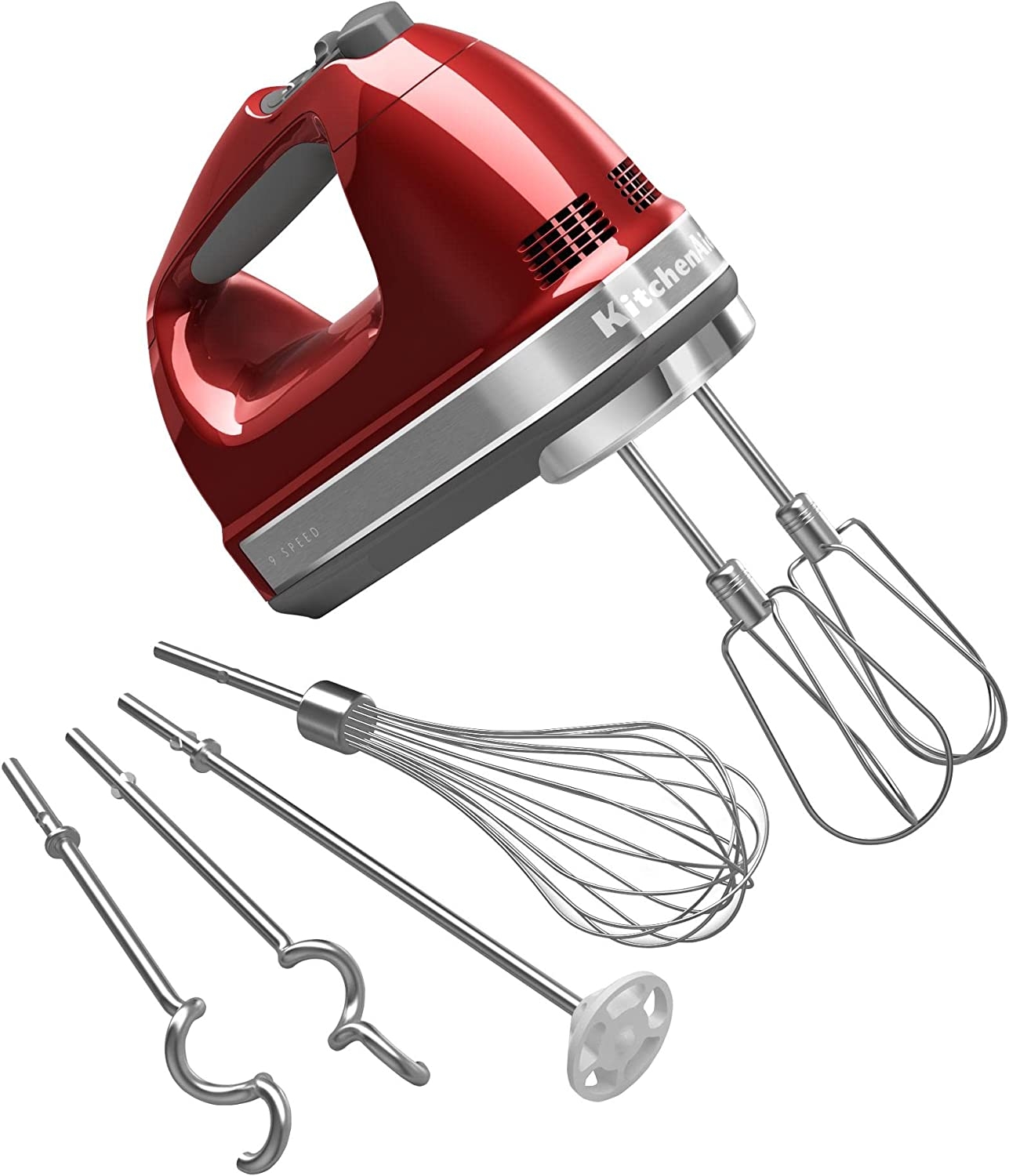 KitchenAid 9-Speed Digital Hand Mixer with Turbo Beater II Accessories and Pro Whisk – Contour Silver Import To Shop ×Product