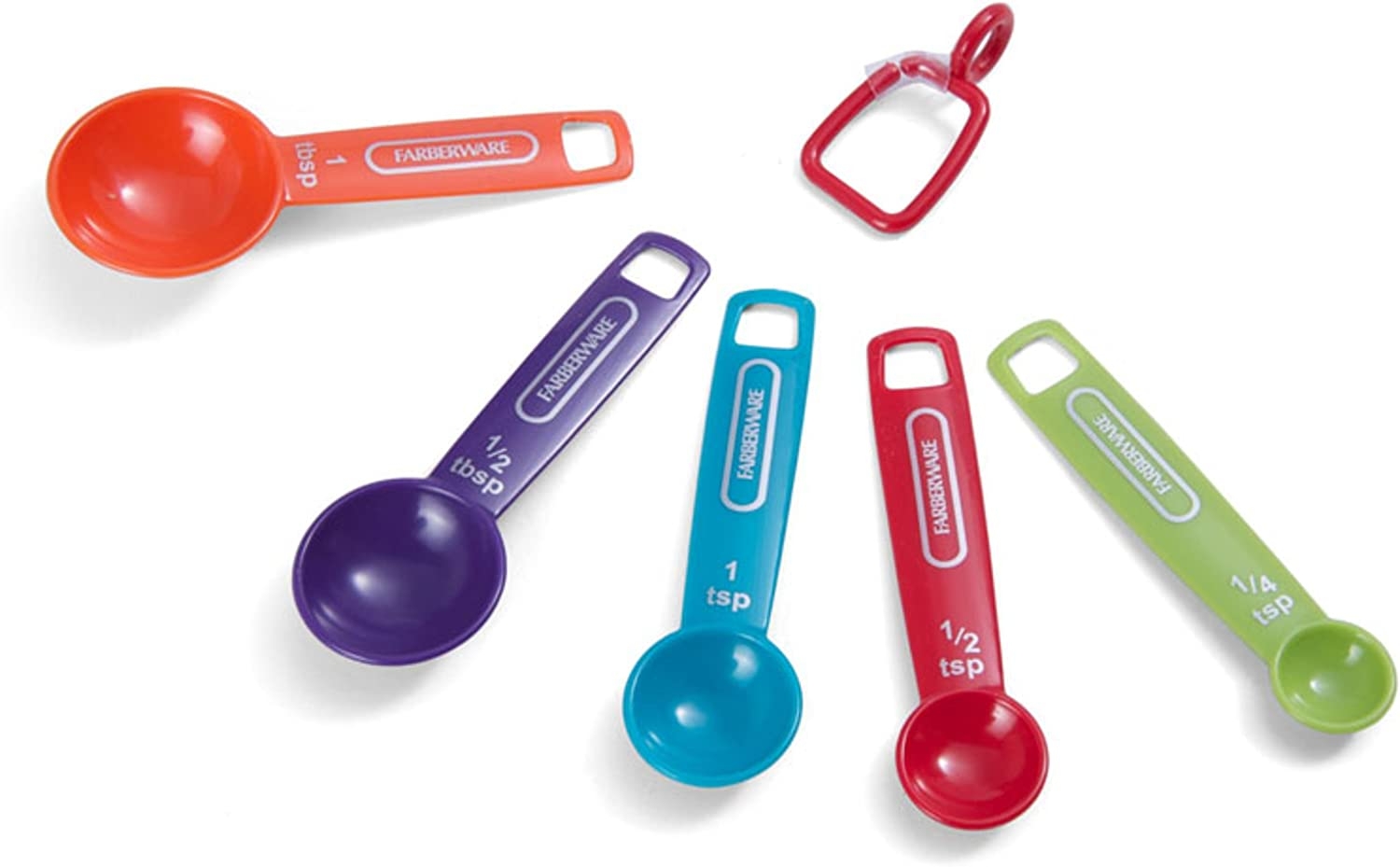 Farberware Professional Plastic Measuring Spoons, Set of 5, Colors may vary Import To Shop ×Product customization General
