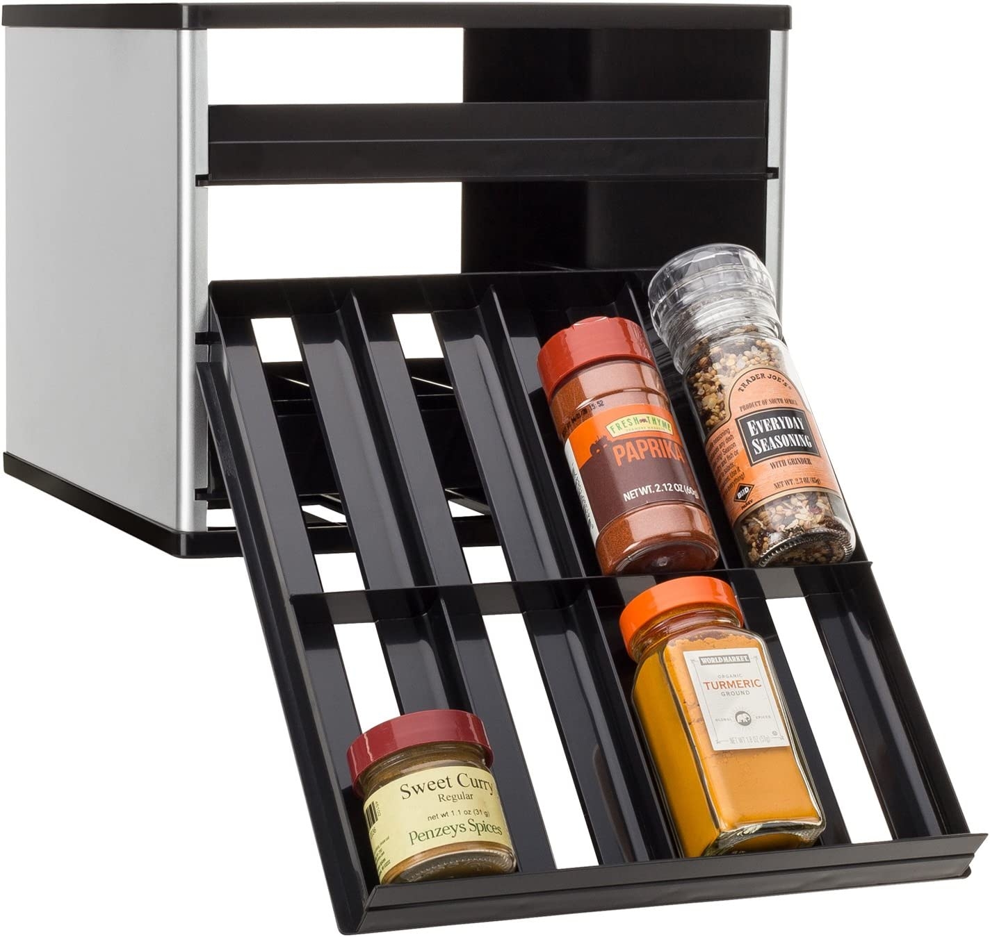 YouCopia Adjustable SpiceStack Spice Rack Organizer, White Import To Shop ×Product customization General Description Gallery