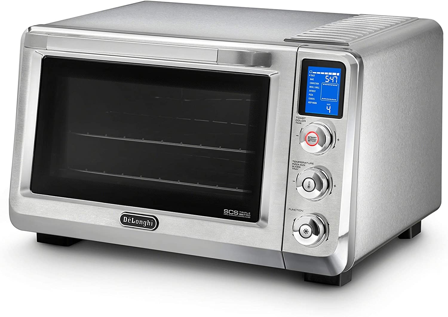 De’Longhi Air Fry Oven, Premium 9-in-1 Digital Air Fry Convection Toaster Oven, Grills, Broils, Bakes, Roasts, Keep Warm,