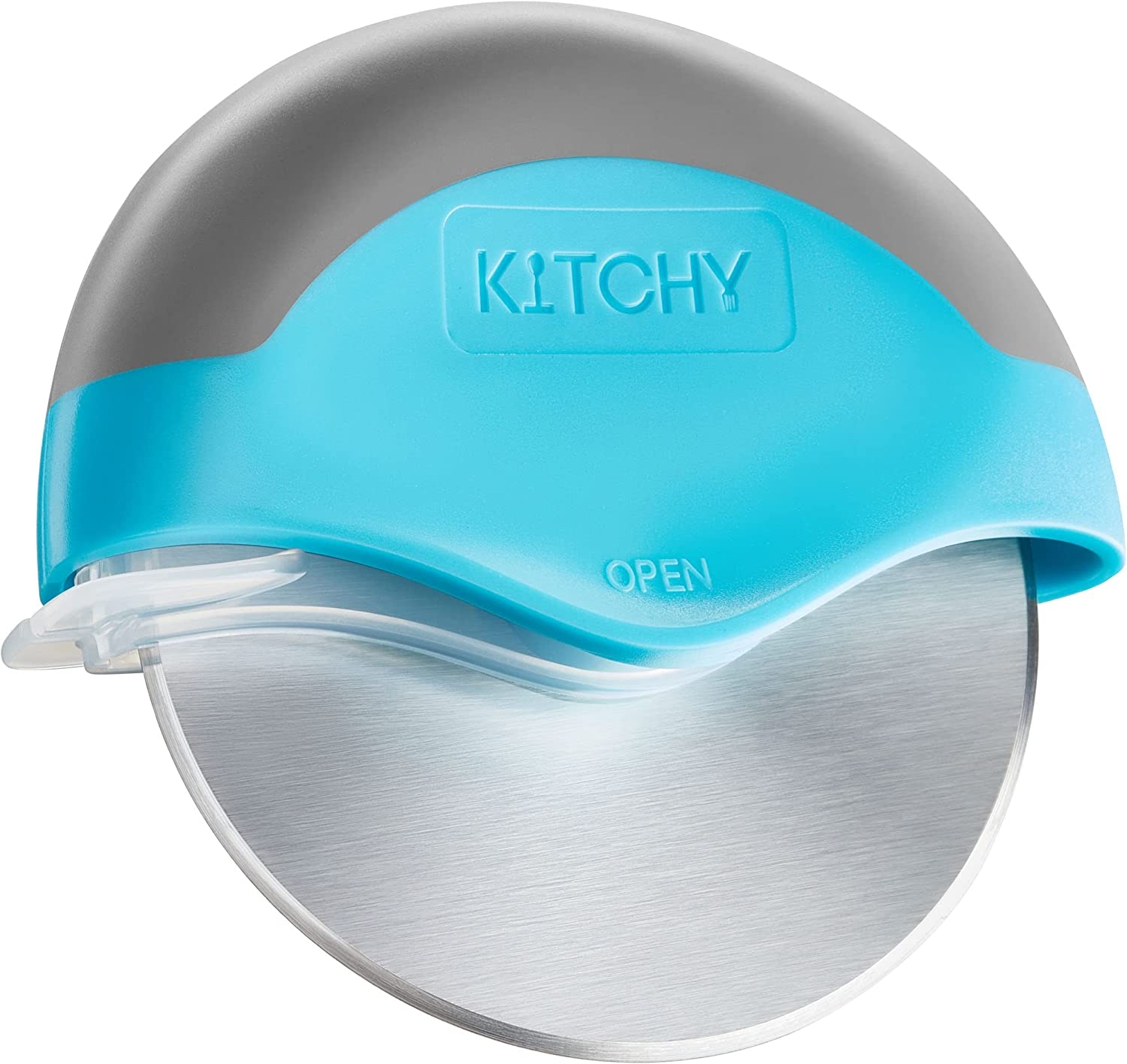 Kitchy Pizza Cutter Wheel – No Effort Pizza Slicer with Protective Blade Guard and Ergonomic Handle – Super Sharp and Dishwasher