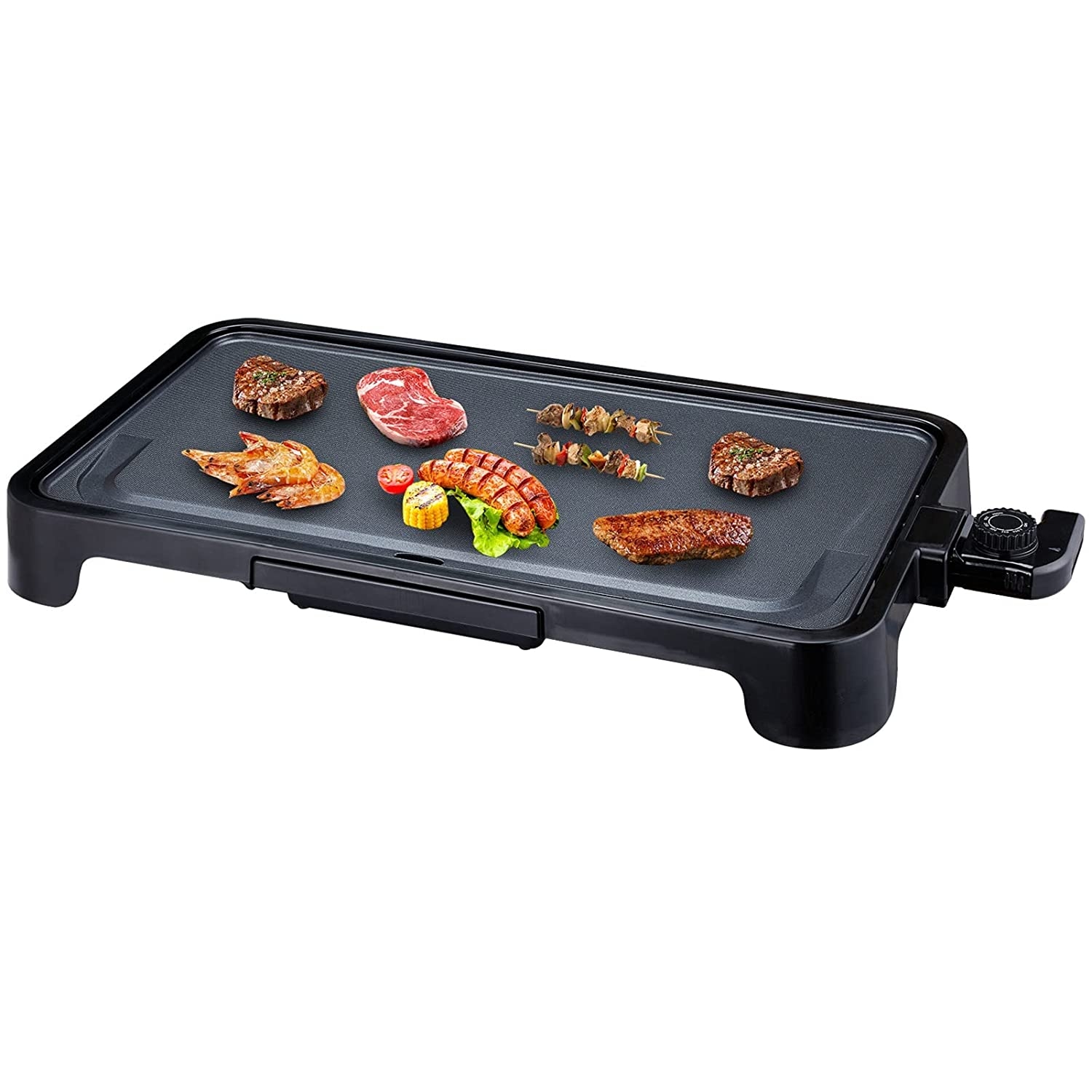 ALES H1001 Everyday Nonstick Electric Griddle, 1500W Pancake Griddle Indoor BBQ Grill Party Smokeless Griddle