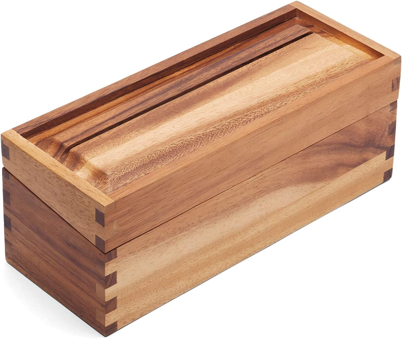 Ironwood Acacia Recipe Box, Double Compartment, Light wood Import To Shop ×Product customization General Description Gallery