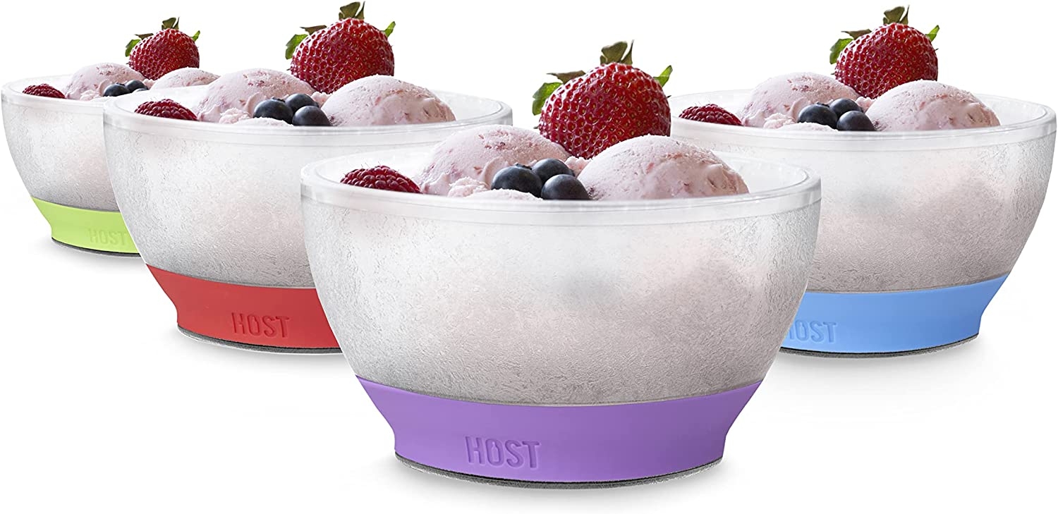 HOST Ice Cream Freeze Bowl Double Walled Insulated Freezer Gel Chiller Kitchen Accessory for Dessert, Dip, Cereal, with Comfort
