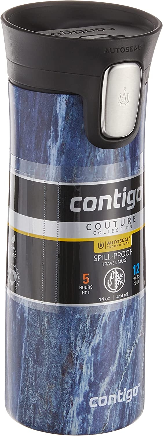 Contigo Stainless Steel Coffee Couture Autoseal Vacuum-Insulated Travel Mug, 14 Oz, Whte Marble Import To Shop ×Product