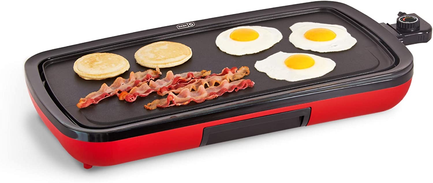 DASH Everyday Nonstick Electric Griddle for Pancakes, Burgers, Quesadillas, Eggs & other on the go Breakfast, Lunch & Snacks