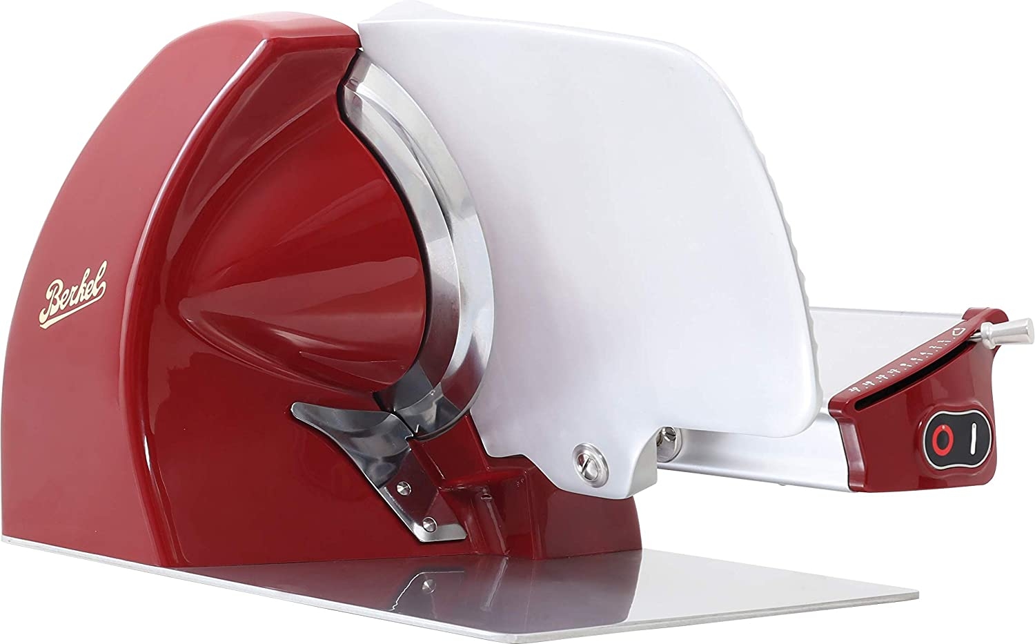 Berkel Home Line 250 Food Slicer/Red/10″ Blade/Electric Food Slicer/Slices Prosciutto, Meat, Cold Cuts, Fish, Ham, Cheese,