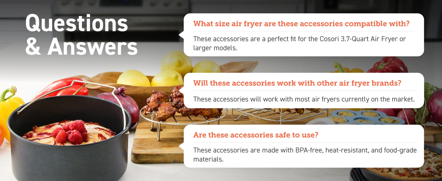 Why the COSORI air fryer accessories?