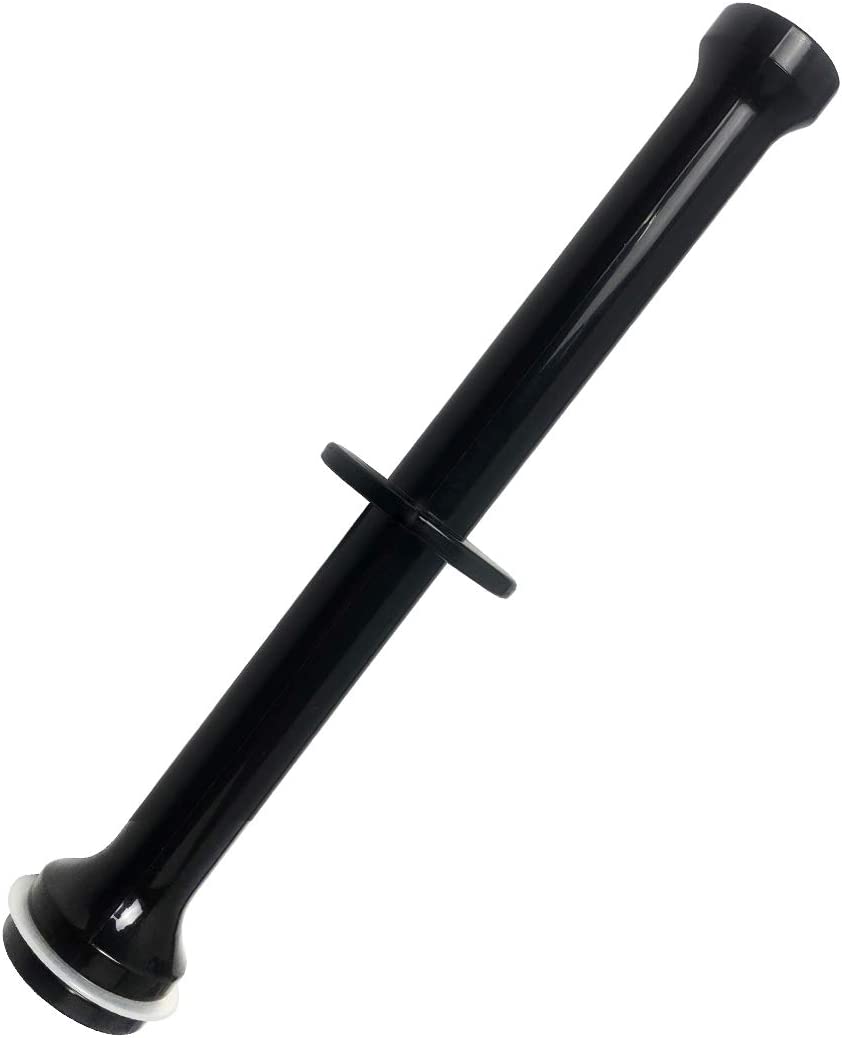 8006 Plunger Pusher Stick for Single Auger 8003 8004 8005 Rubber Gasket Tamper Black Plastic with The White Rubber Gasket