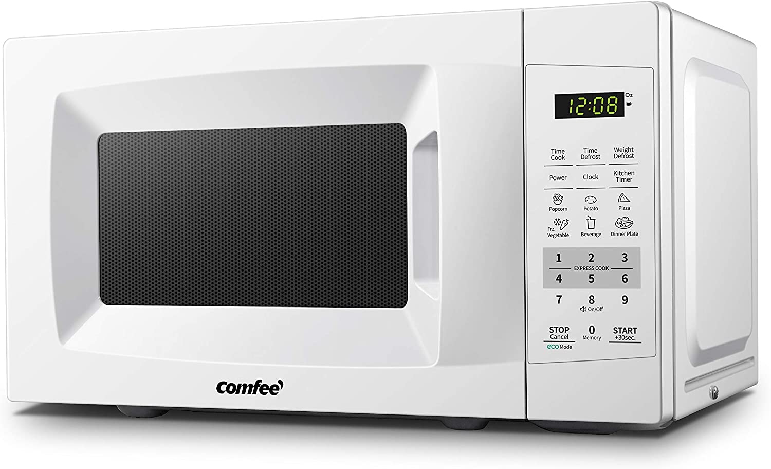COMFEE’ EM720CPL-PMB Countertop Microwave Oven with Sound On/Off, ECO Mode and Easy One-Touch Buttons, 0.7cu.ft, 700W, Black