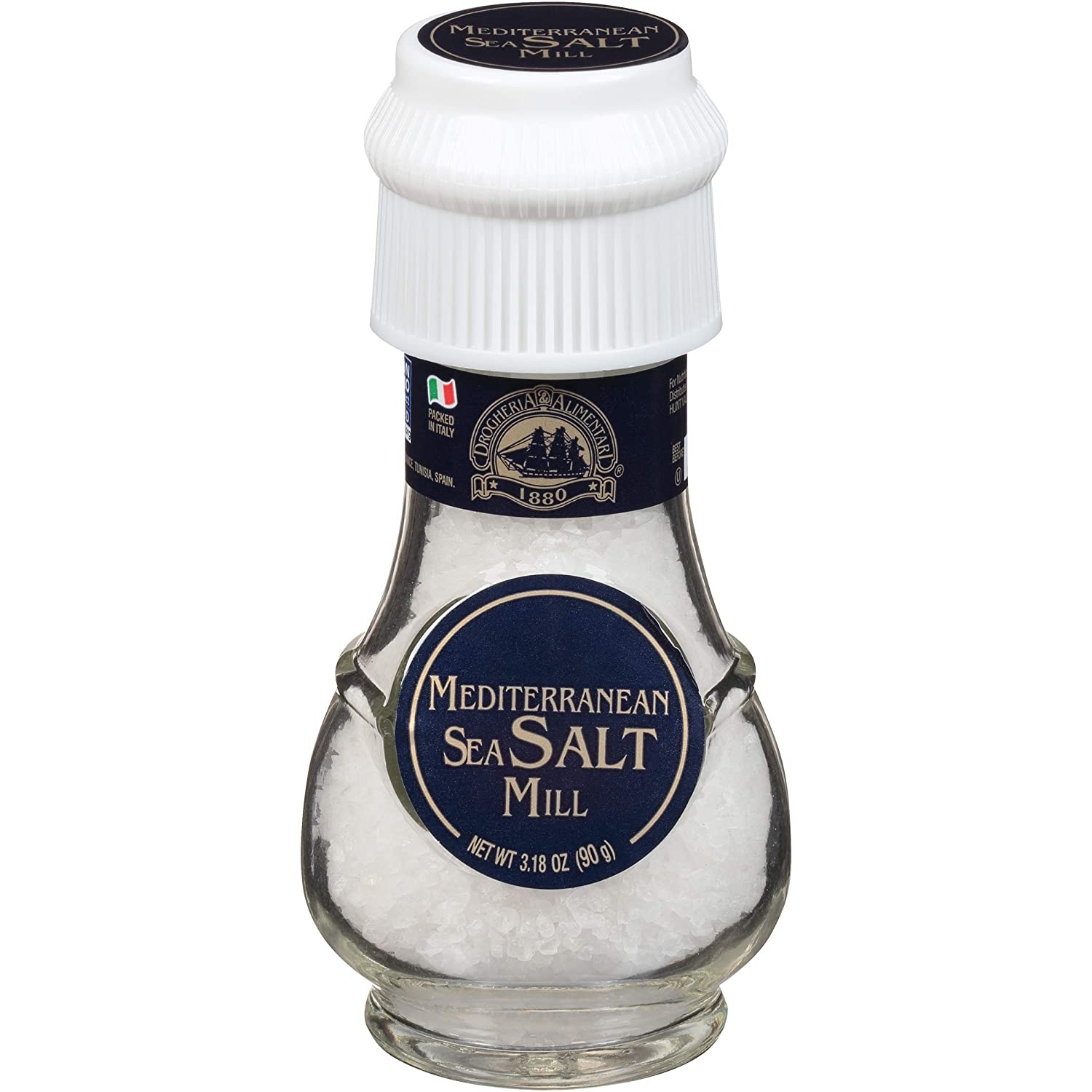 Drogheria & Alimentari Mediterranean Salt Mill, 3.18 oz (Pack of 6) Import To Shop ×Product customization General Description