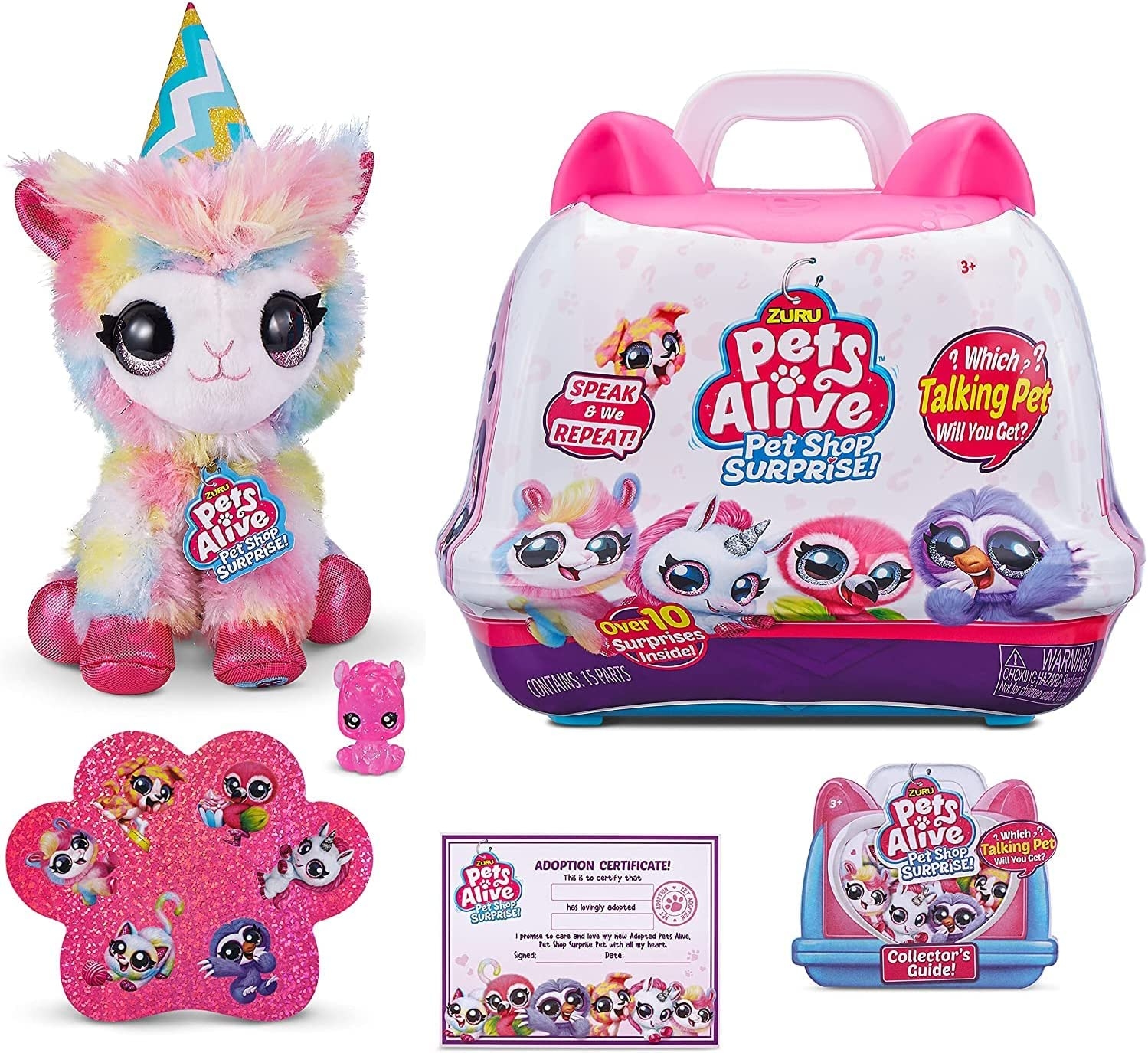 Pets Alive Pet Shop Surprise Series 2 (Unicorn) by ZURU Soft Interactive Toy Pets with Electronic ‘Speak and Repeat’ Plush