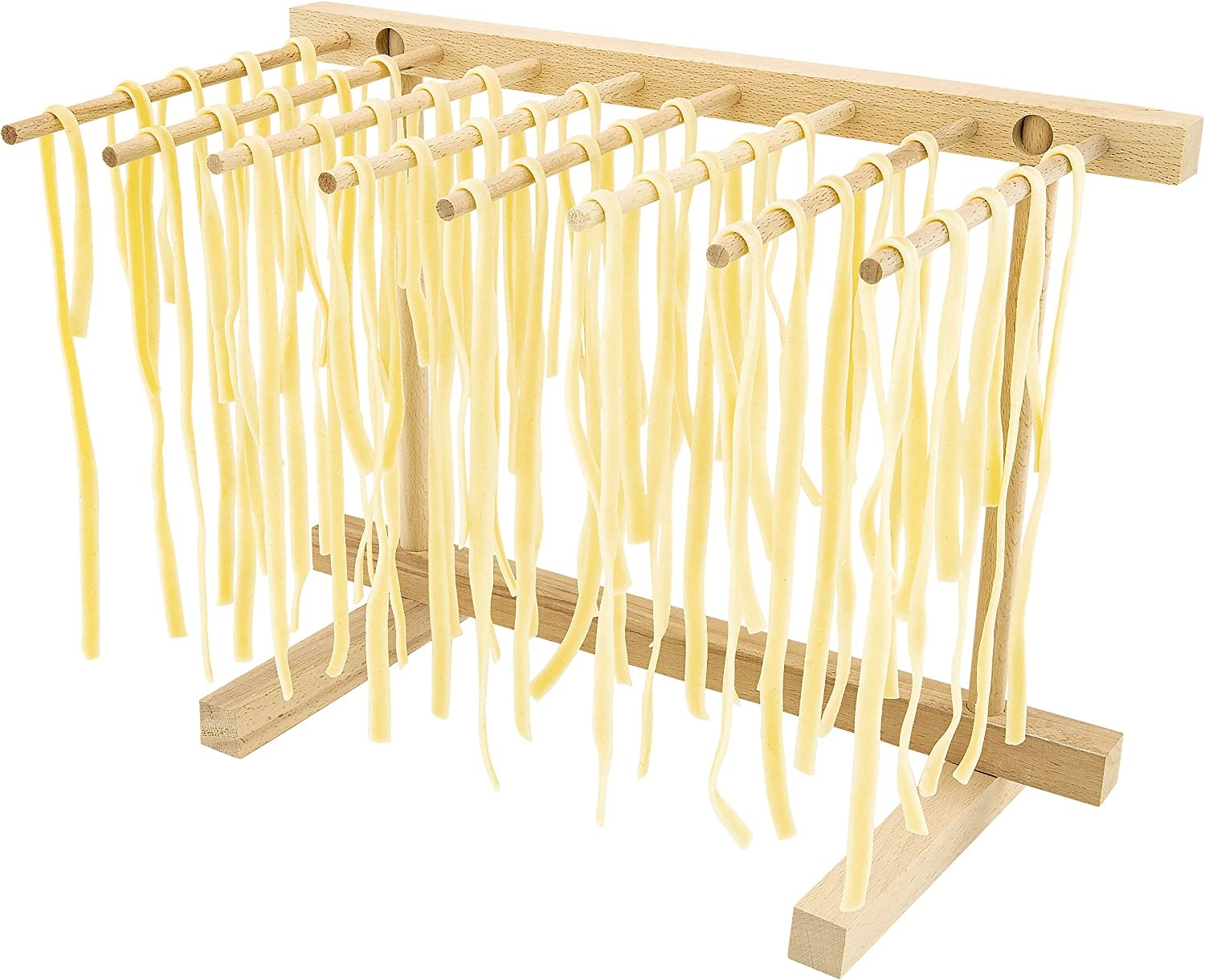 Southern Homewares Collapsible Wooden Pasta Drying Rack Natural Beechwood Import To Shop ×Product customization General