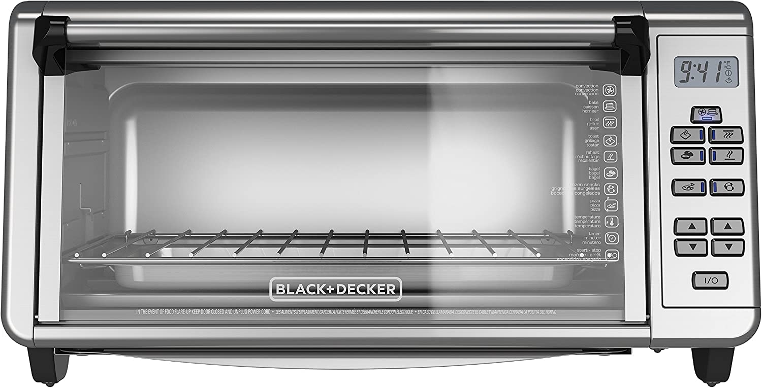 Black+Decker TO3290XSBD Toaster Oven, 8-Slice, Stainless Steel Import To Shop ×Product customization General Description