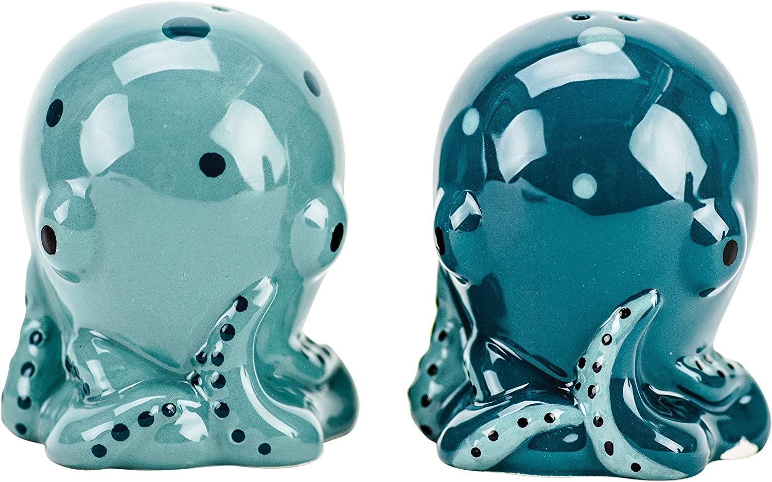 Boston Warehouse Octopus Salt & Pepper Shakers, 2-Piece Set, Blue/Teal Import To Shop ×Product customization General