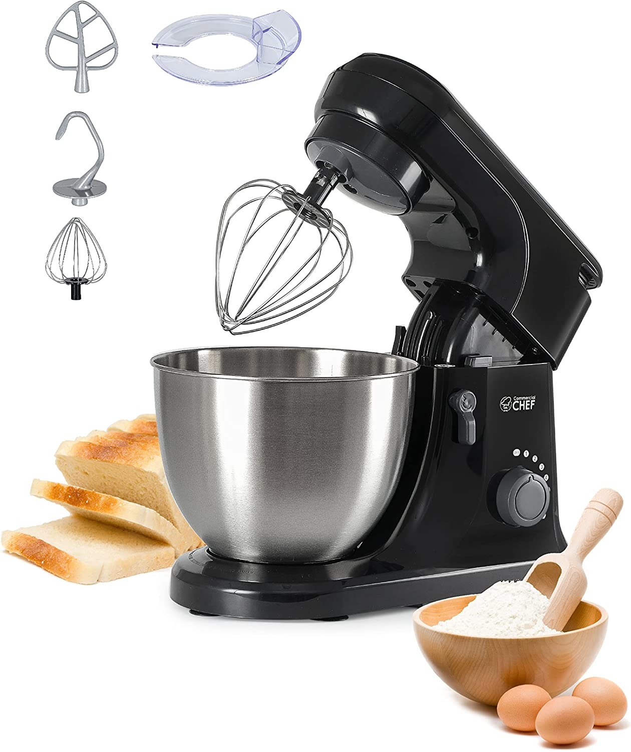 Commercial Chef Electric Stand Mixer 4.7 Quart, 7 Speed Settings Import To Shop ×Product customization General Description