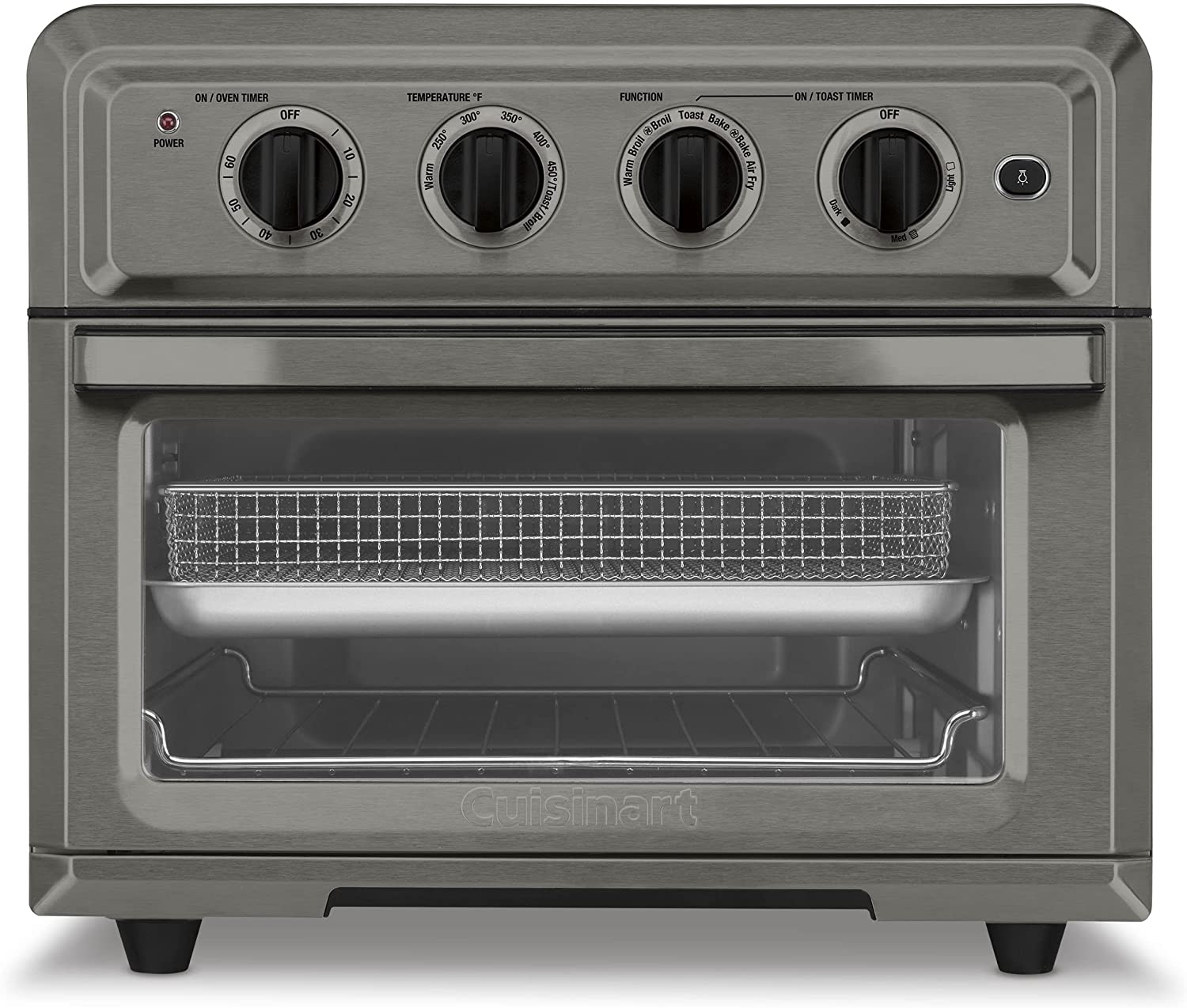 Cuisinart TOA-60W Convection AirFryer Toaster Oven, Premium 1800-Watt Motor with 7-in-1 Functions and Wide Temperature Range,