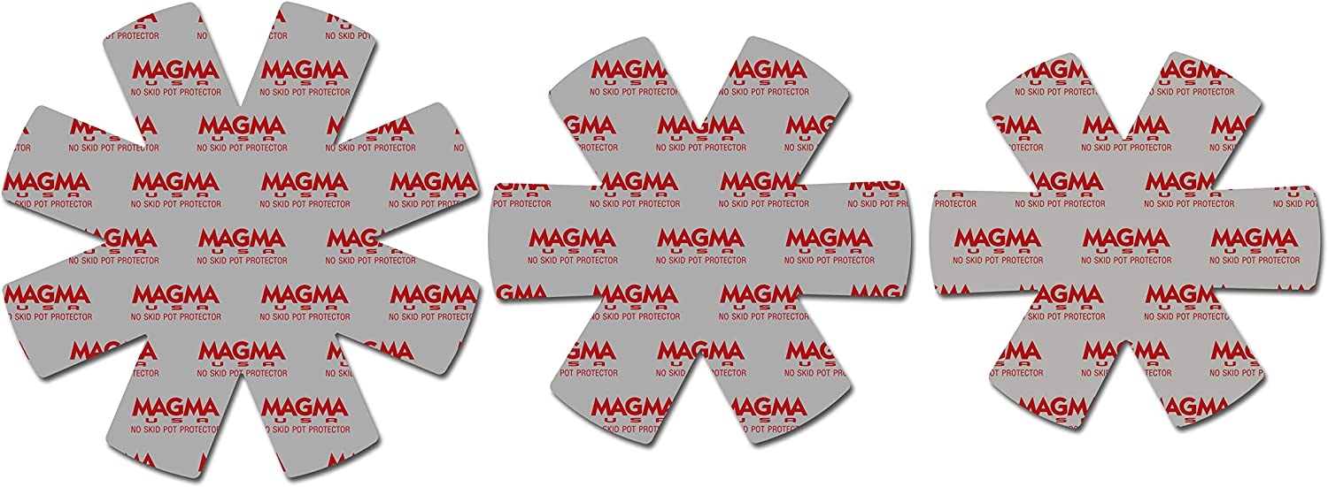 Magma Products, A10-368 No-Skid 3-Piece Pot Protectors Set, Grey Import To Shop ×Product customization General Description