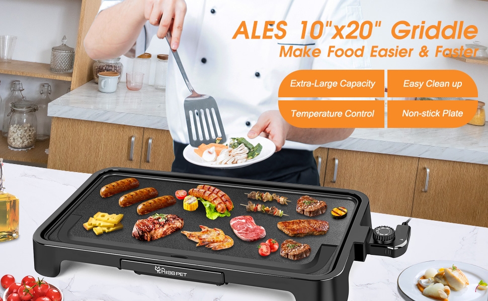 electric griddle nonstick extra large