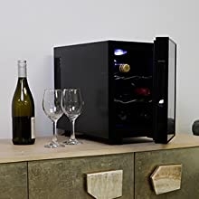 mini fridge red white wine cooler refrigerator beverage glass door chiller beer drink under counter