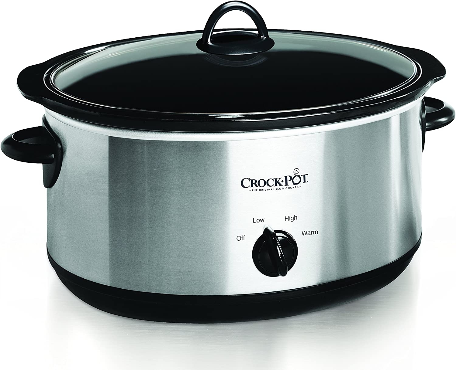 Crock-Pot 7-Quart Oval Manual Slow Cooker | Stainless Steel (SCV700-S-BR) Import To Shop ×Product customization General