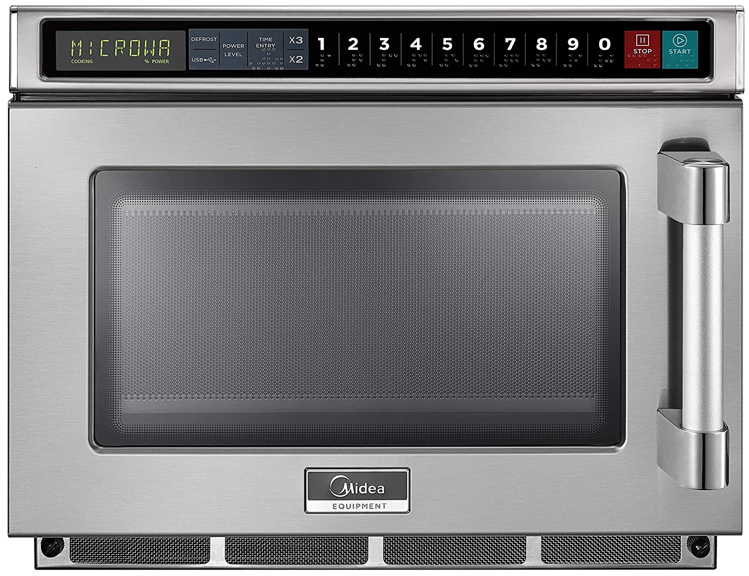 Midea Equipment 1200 Watt Scanning Commercial Microwave Oven, 1200W, Stainless Steel (1217G1S) Import To Shop ×Product