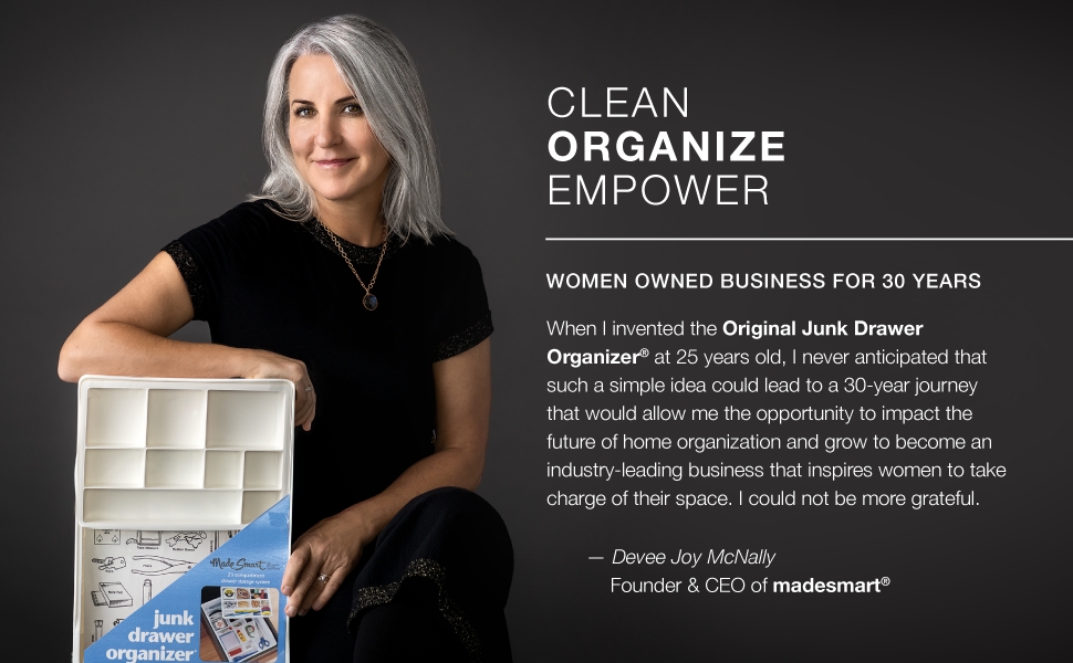 women owned, clean organize empower