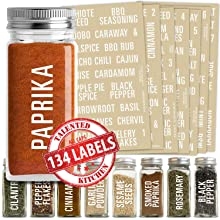Bold All Caps Spice Labels