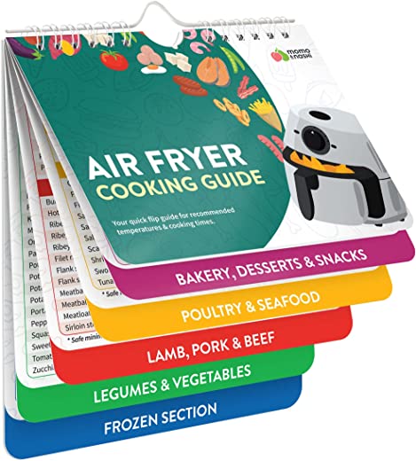 Air Fryer Cheat Sheet Magnets Cooking Guide Booklet – Air Fryer Magnetic Cheat Sheet Set Cooking Times Chart – Cookbooks Instant Air Fryer…