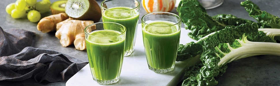 Healthy green juice with the Juice Fountain Cold by Breville