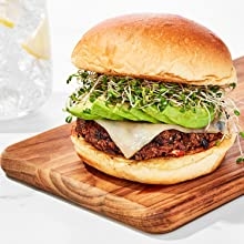 air fry airfryer burger french fries crisp insta bar food home cooking veggie vegan vegetarian meals