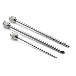 3 different function needles; stainless steel needles;