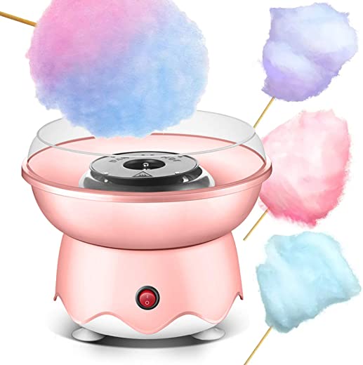 Cotton Candy Machine for Kids, Electric Cotton Candy Maker with Large Food Grade Splash-Proof Plate, for Home Birthday Family Party Christmas Gift,…