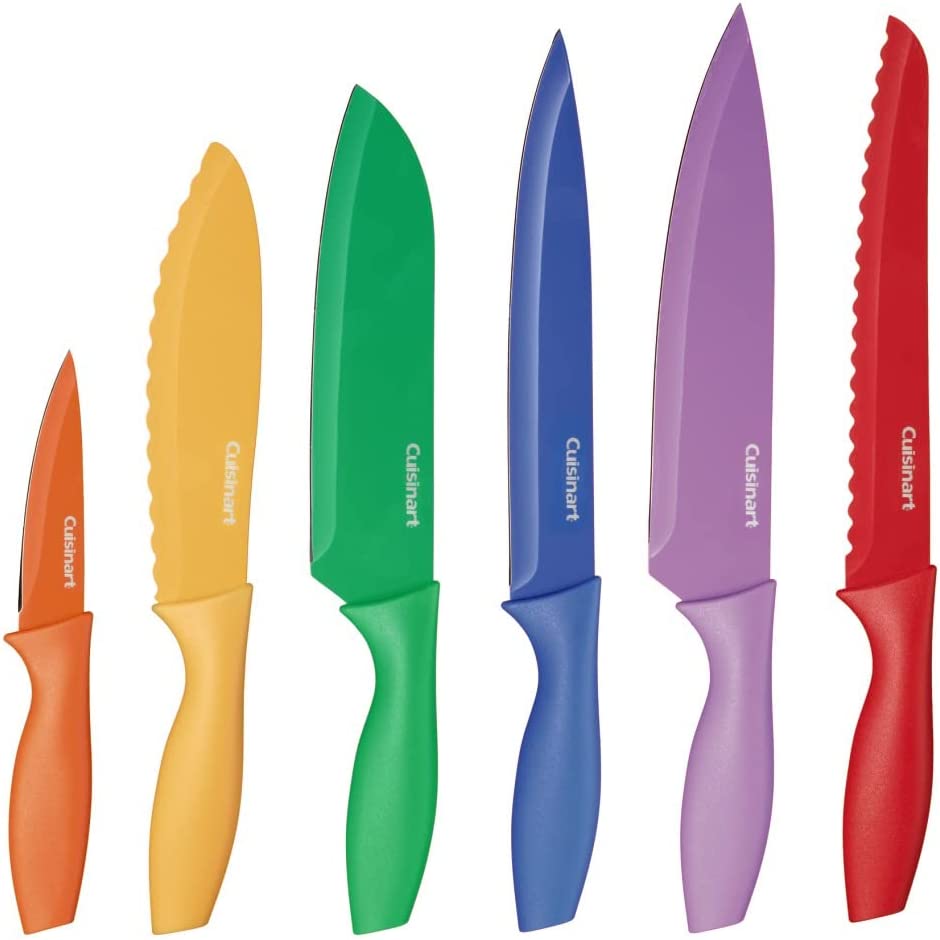 Cuisinart C55-01-12PCKS Collection 12-Piece Knife, Multicolor Advantage-Cutlery-Set, Multi-colored
