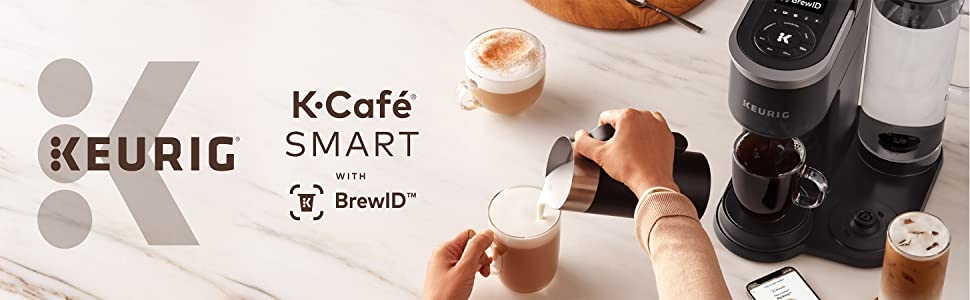 K-Cafe Smart, Coffee Maker, Keurig. Latte, Cappuccino
