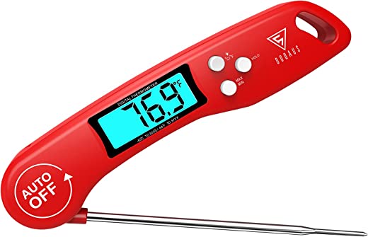 DOQAUS Digital Meat Thermometer, Instant Read Food Thermometer for Cooking, Kitchen Thermometer Probe with Backlit & Reversible Display, Cooking…