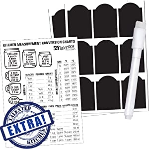 EXTRA! Our EXCLUSIVE Kitchen Magnetic Conversion Chart is also included!