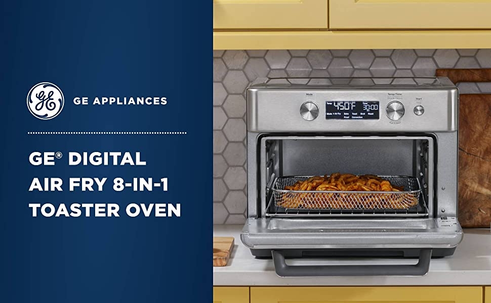 G9OAAASSPSS – GE Digital Air Fry 8-in-1 Toaster Oven