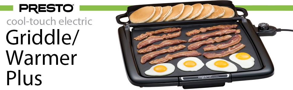 07023 Cool-Touch Electric Griddle/Warmer Plus