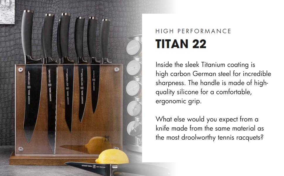 Titan 22 Series - High Performance Knife Block Set