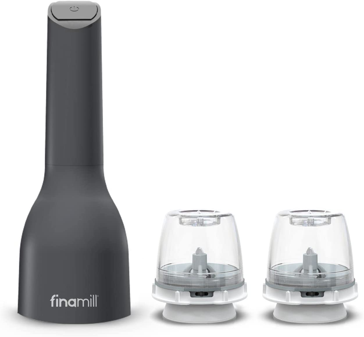 FinaMill – Award Winning Battery Operated Pepper Mill & Spice Grinder in One, Adjustable Coarseness, Ceramic Grinding Elements, One Touch Operation…