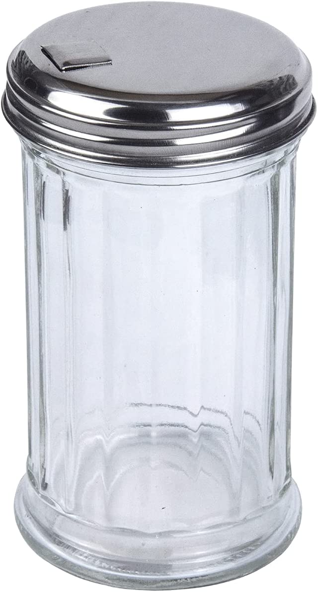 Glass Sugar Shaker Dispenser Pourer, 5.5 inch
