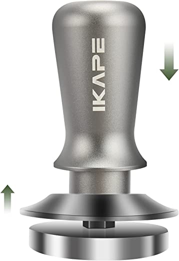 IKAPE 58mm Espresso Tamper, Premium Barista Coffee Tamper with Calibrated Spring Loaded, 100% Stainless Steel Base Tamper Compatible with Espresso…